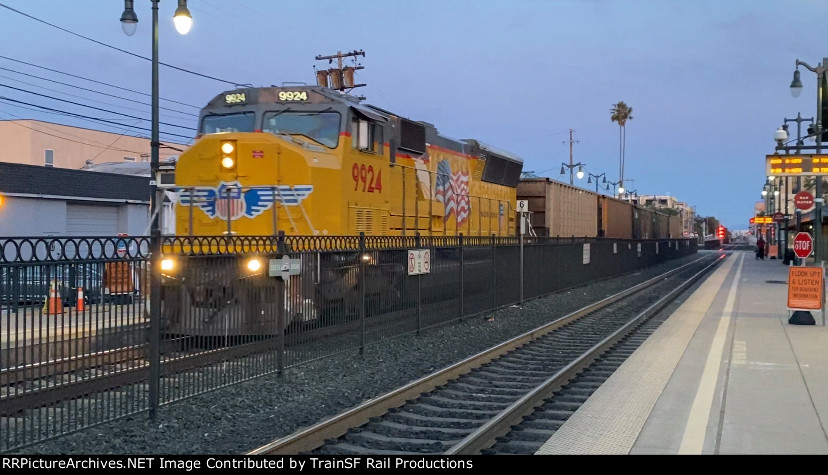 UP 9924 Leads the Mission Bay Local